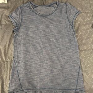 Blue lululemon running thin tee size 8. Good condition